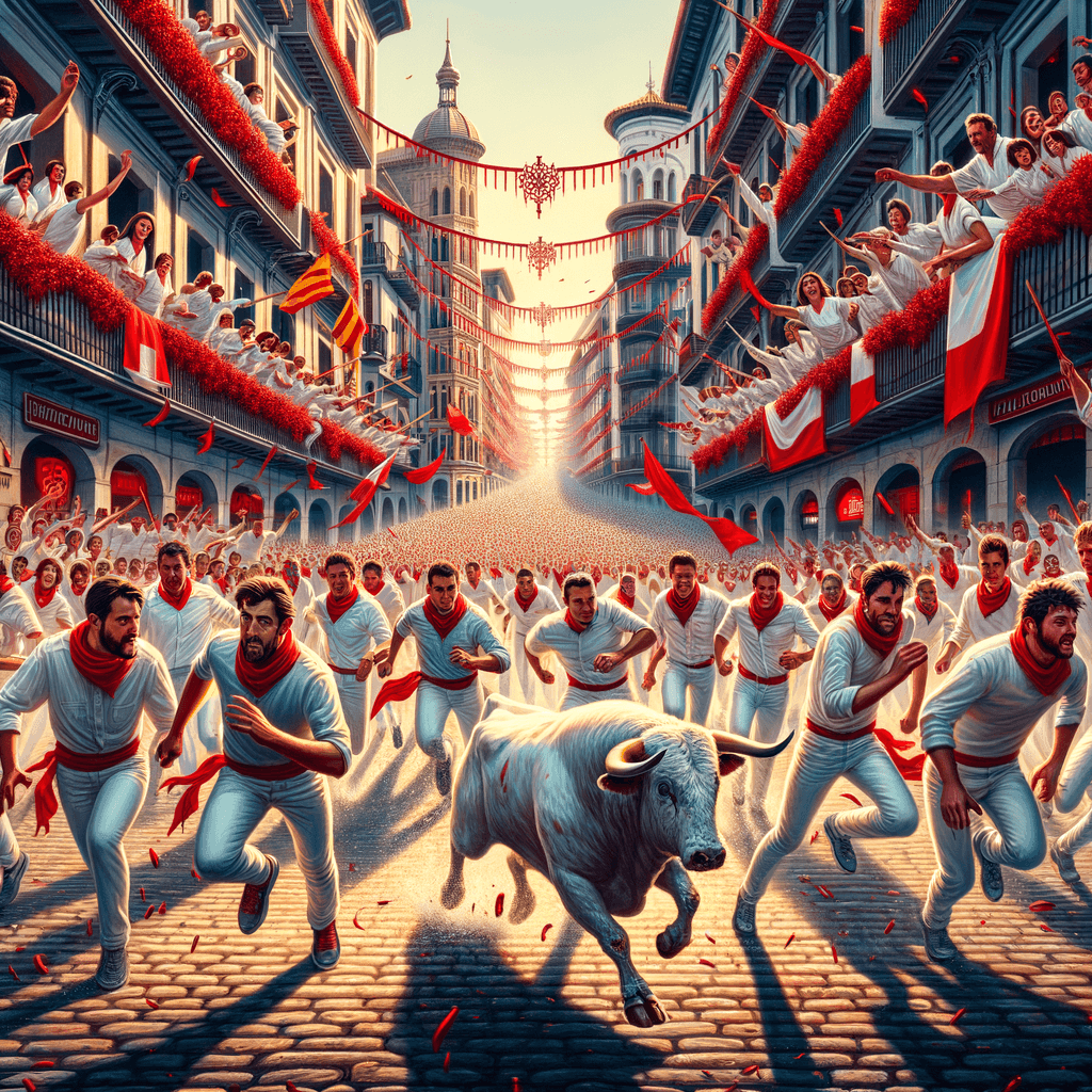 Fiesta De San Fermin - Spain Painting By Numbers Kit