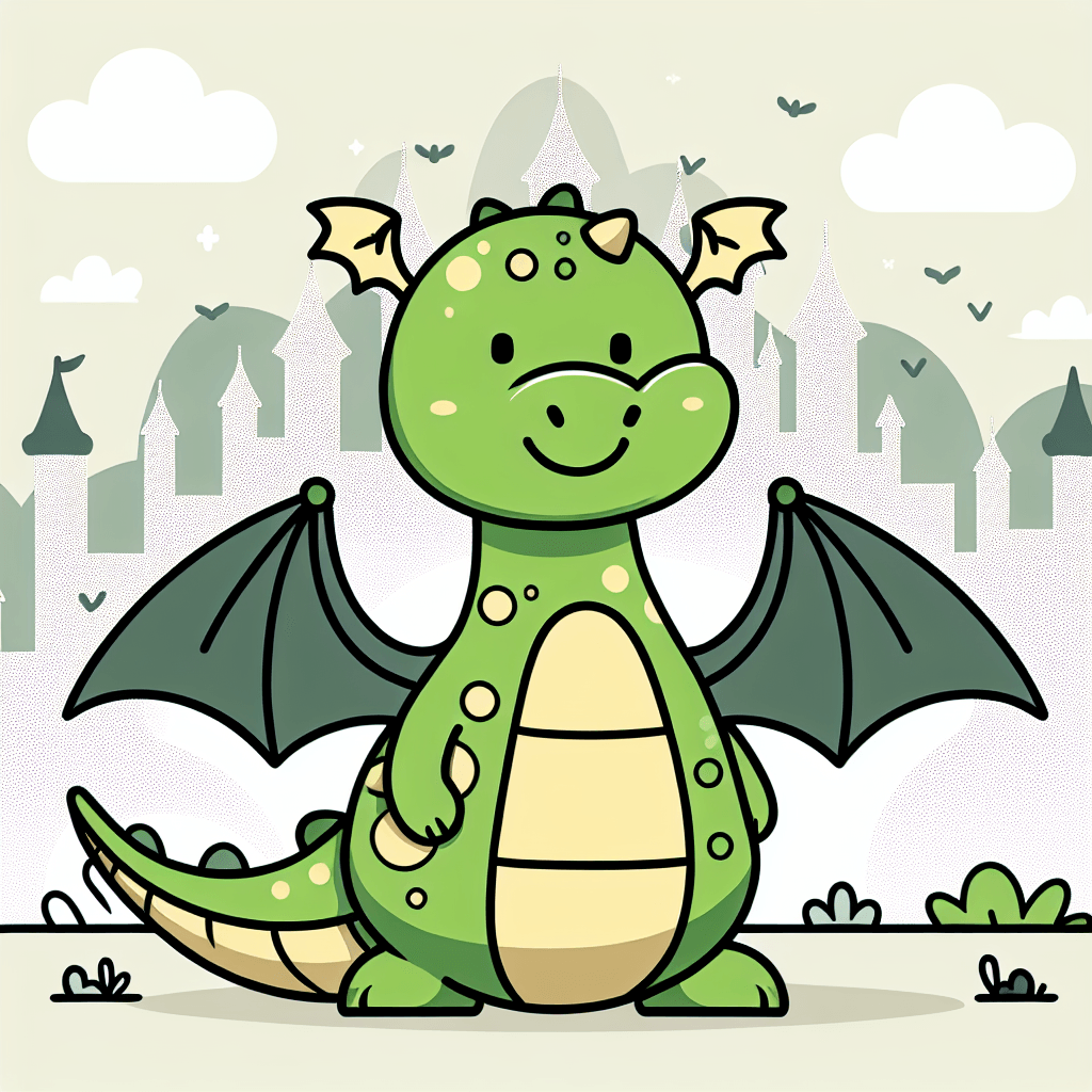 Mystical Dragon's Tale Number Painting