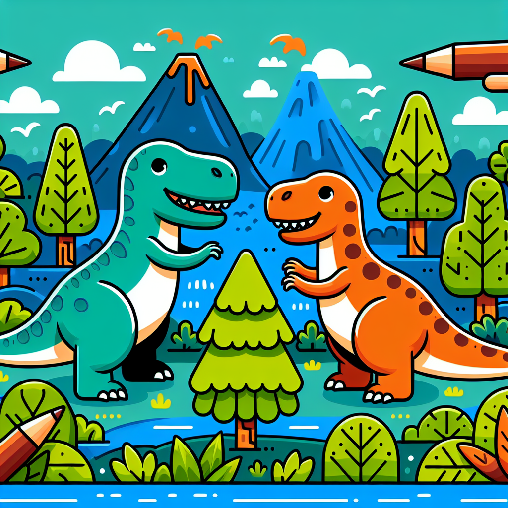 Ancient Dino Land Painting By Numbers Kit