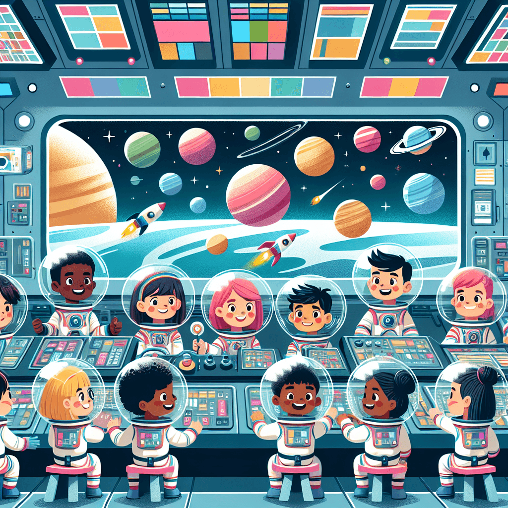 Space Adventure Station Paint By Number