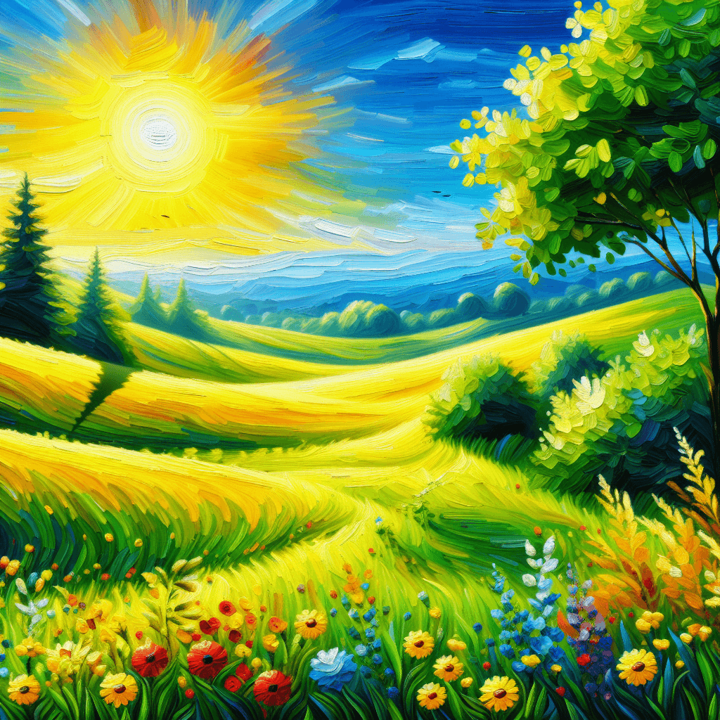 Radiant Summer's Day Paint By Number