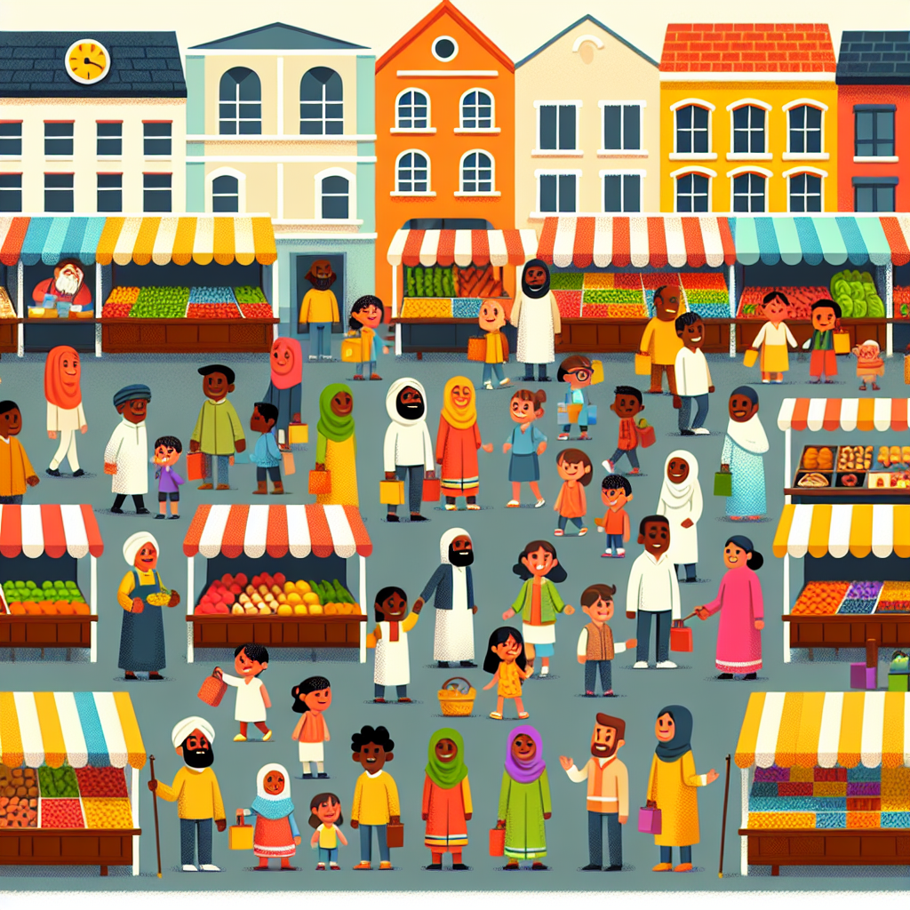 Merry Marketplace Paint By Number