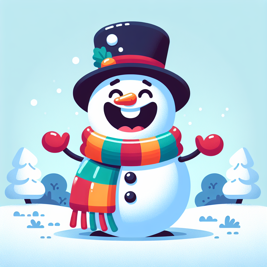 Excited Snowman Paint By Numbers Kits
