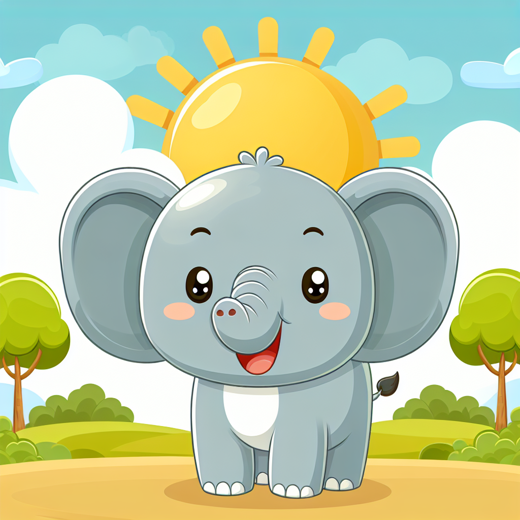 Sunshine Elephant DIY Paint By Numbers