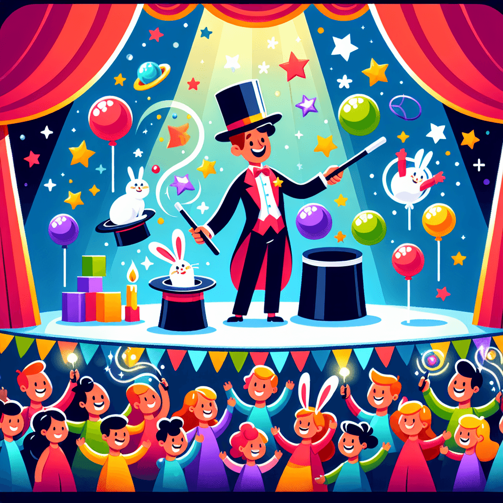 Vibrant Magic Show Number Painting