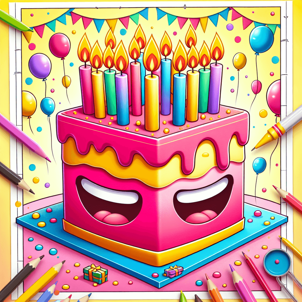 Silly Birthday Cake Paint By Numbers Kits