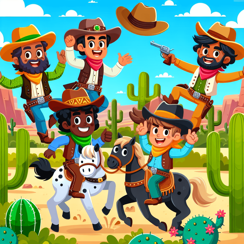 Exciting Wild West Showdown DIY Paint By Numbers