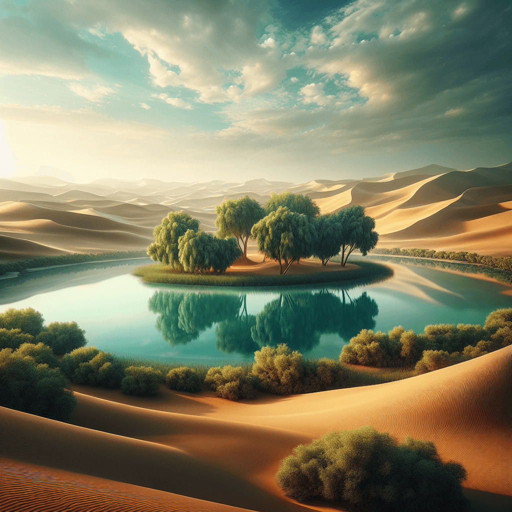 Desert Oasis Solace Paint By Numbers