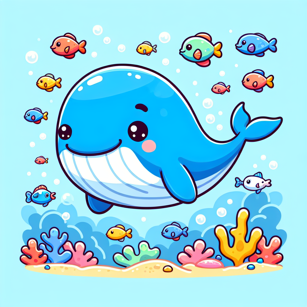 Gigantic Whale Adventure Paint By Number