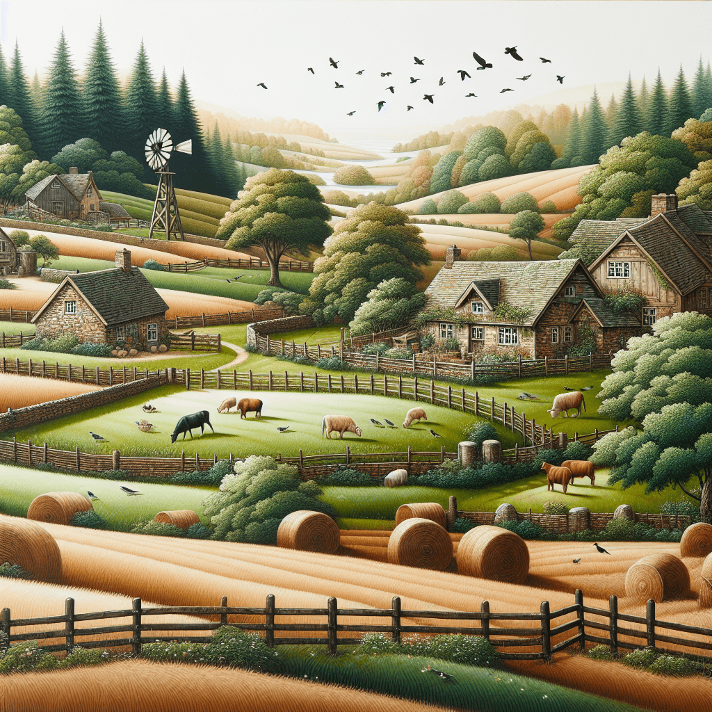 Pastoral Country Charm DIY Paint By Numbers