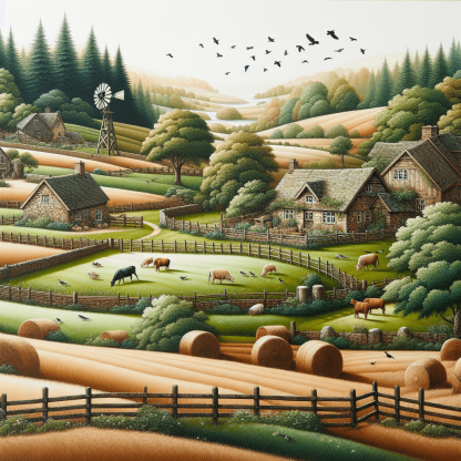 Pastoral Country Charm DIY Paint By Numbers