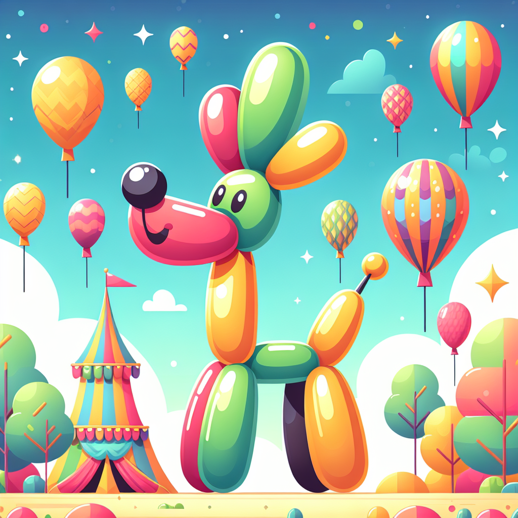 Brilliant Balloon Animal Painting By Numbers Kit