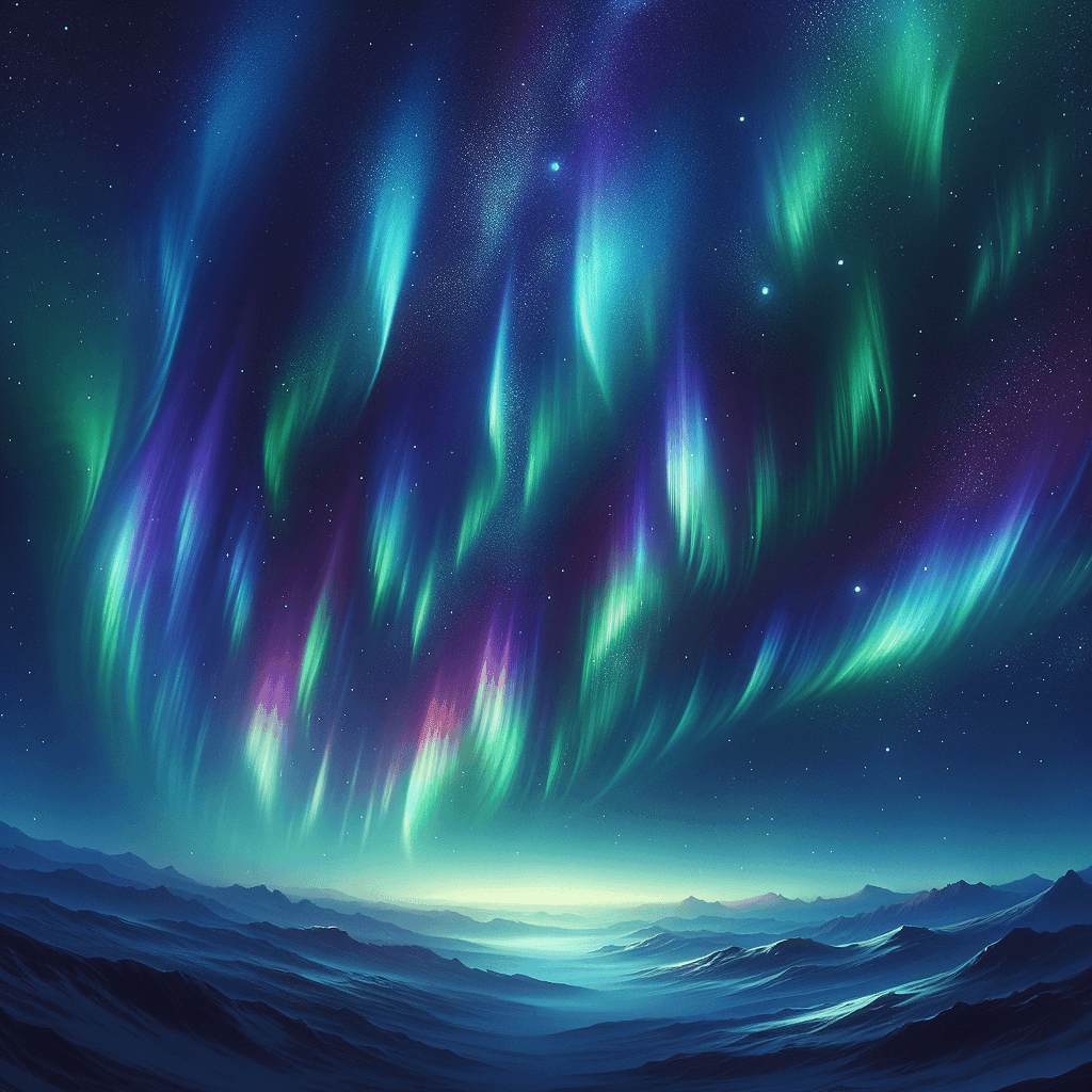Ethereal Aurora Borealis Wonder Paint By Numbers Art