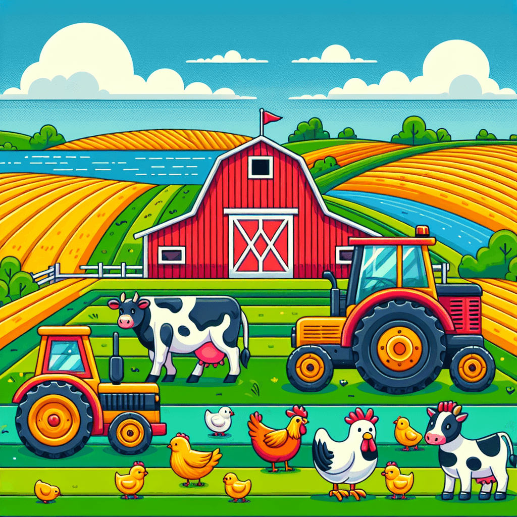 Farming Fun Tractor Paint By Number