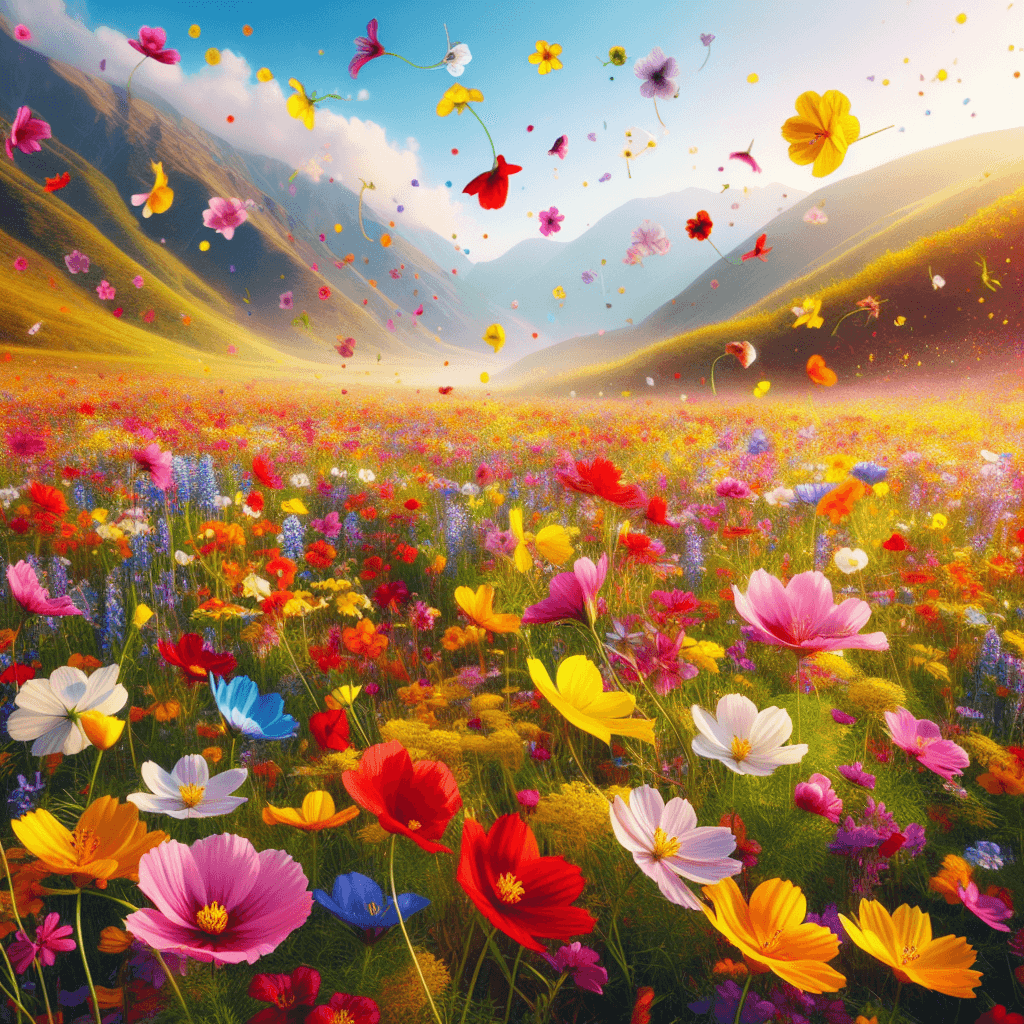 Floral Meadow Symphony Numbered Painting Kits