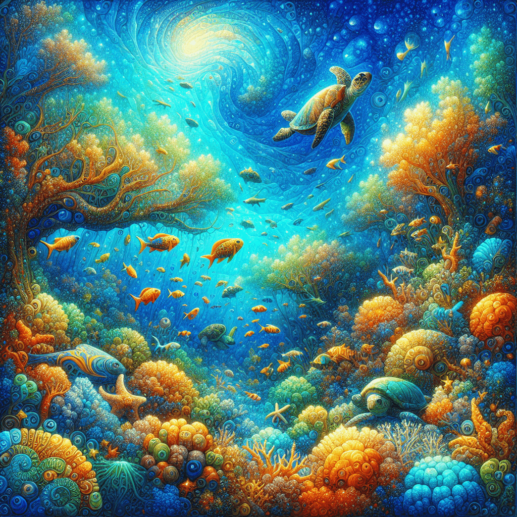 Vibrant Coral Reef Paradise DIY Paint By Numbers