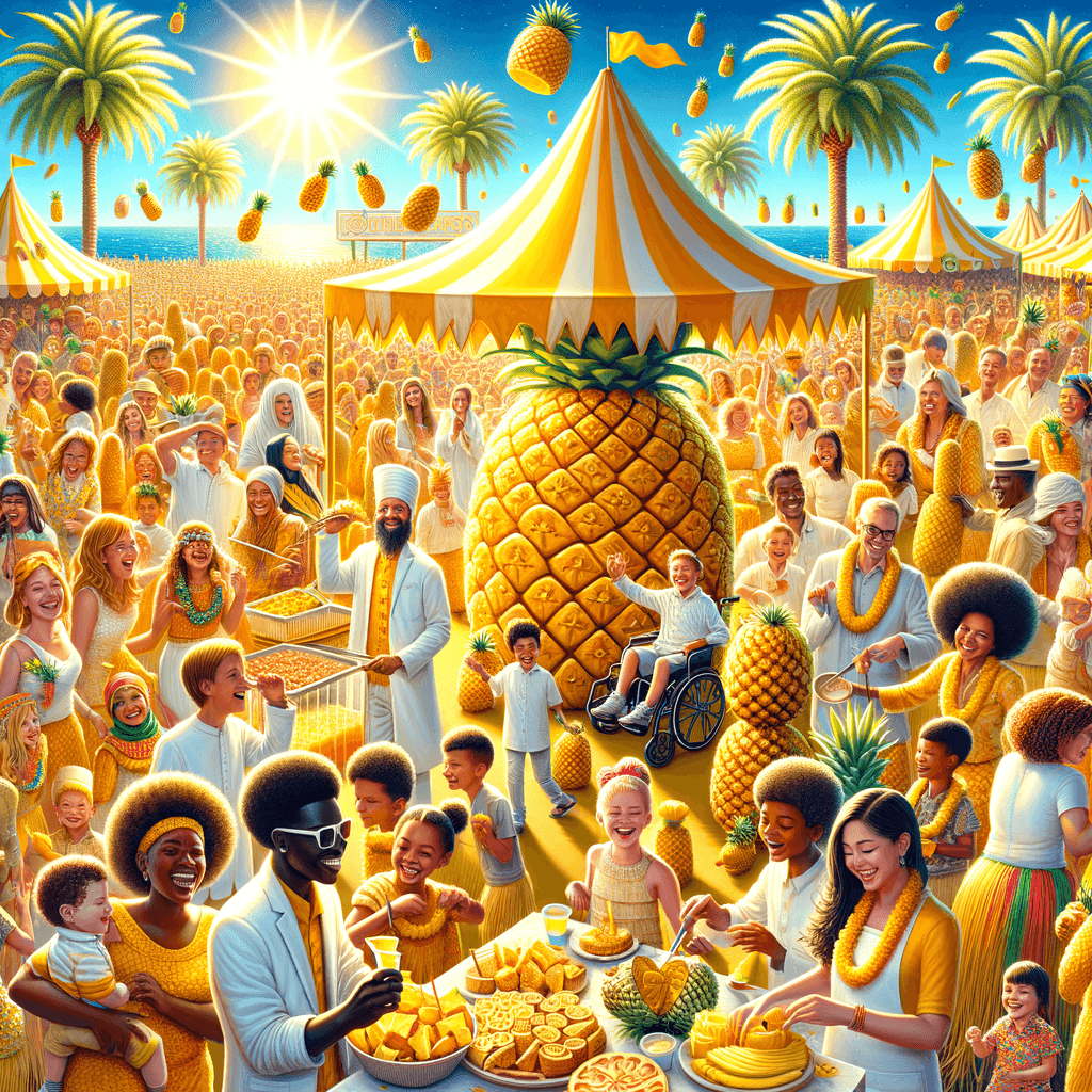 Pineapple Festival - USA Paint By Numbers Art