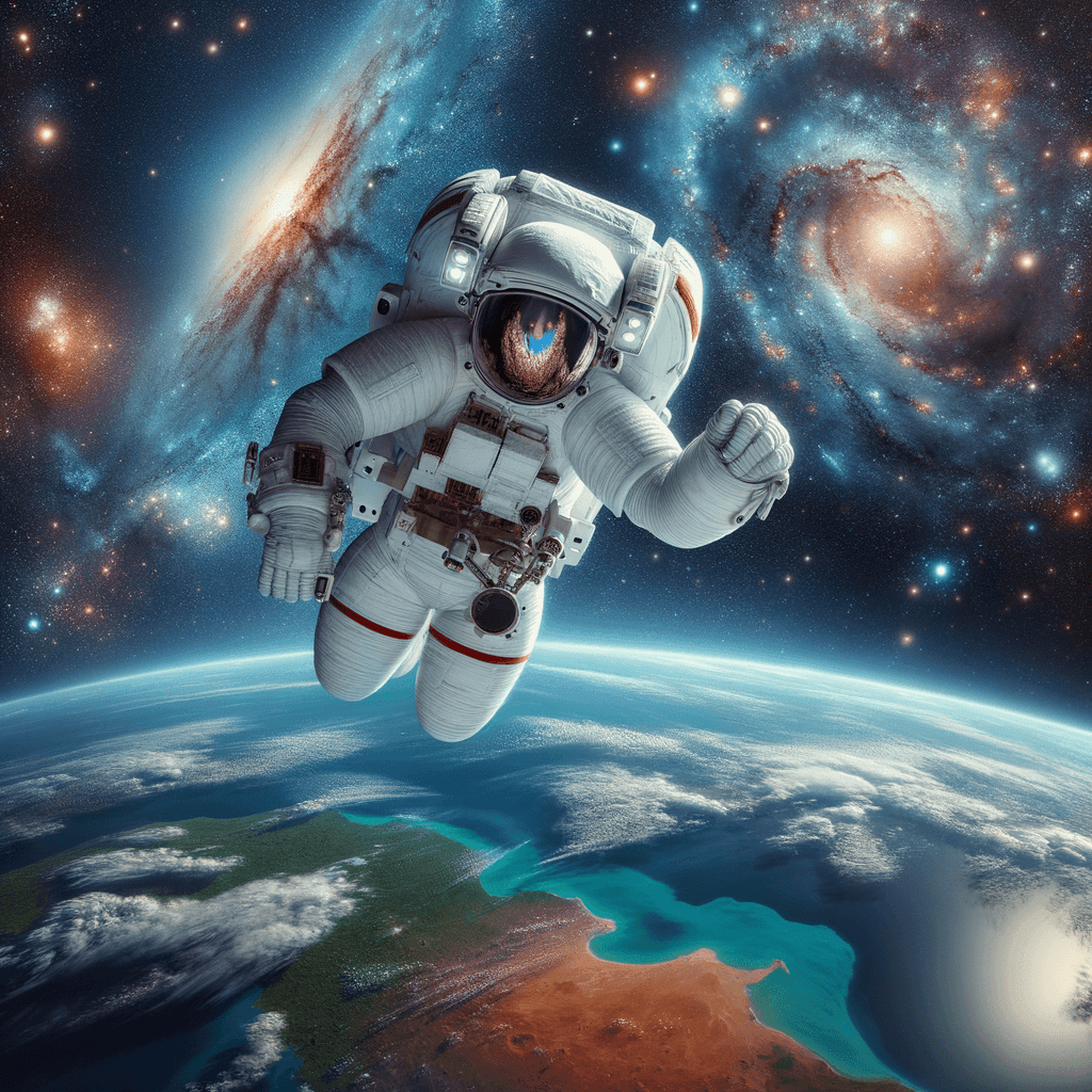 Astronaut in Space - DIY Painting By Numbers Kit