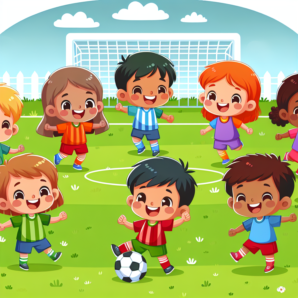 Bouncing Soccer Friends Numbered Painting Kits