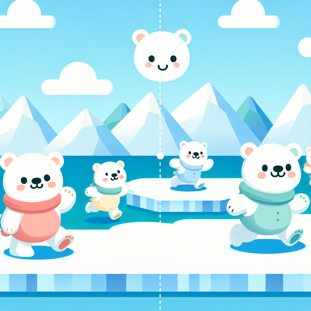 Polar Bear Ice Cap Adventure Paint By Numbers Art