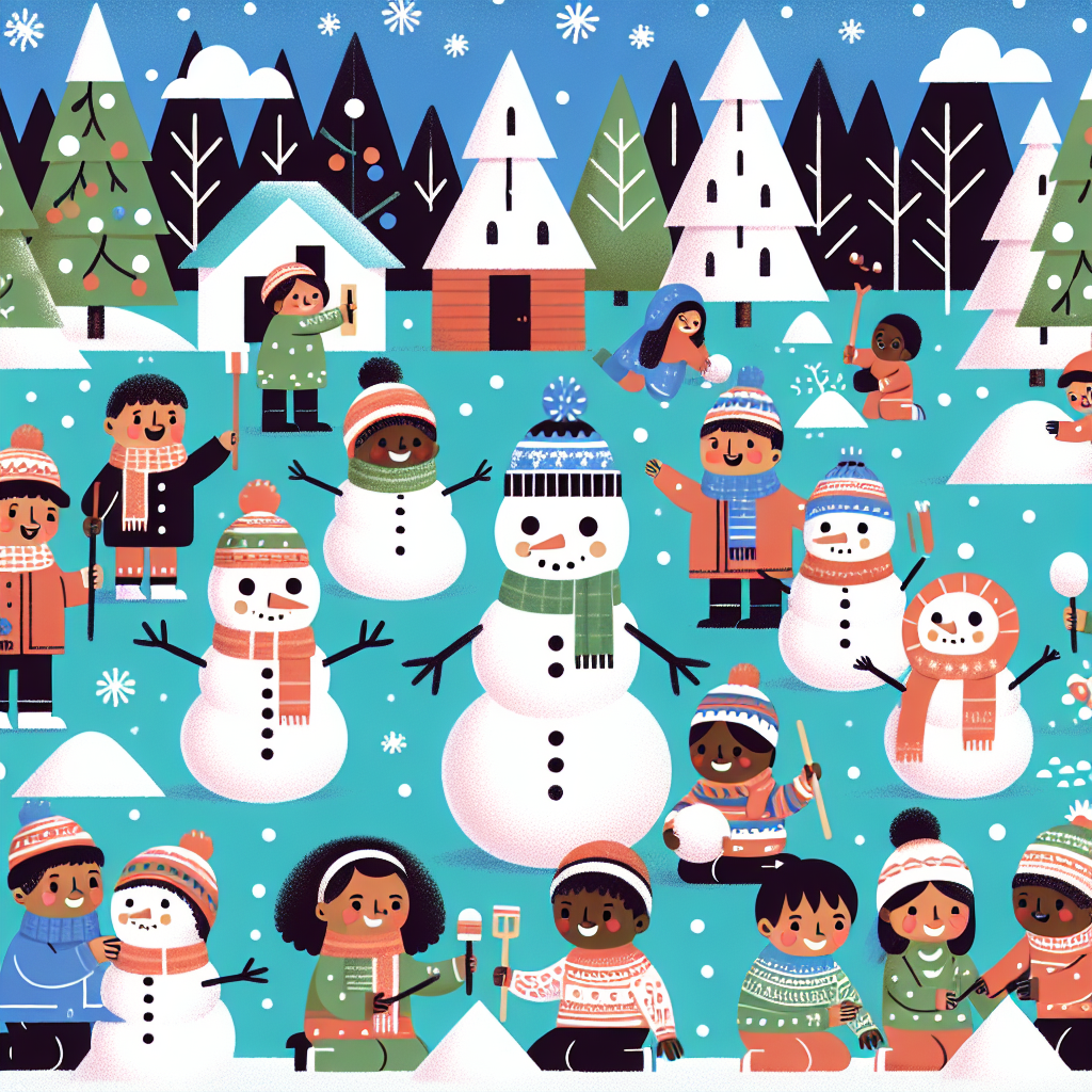 Magical Snow Day Paint By Numbers
