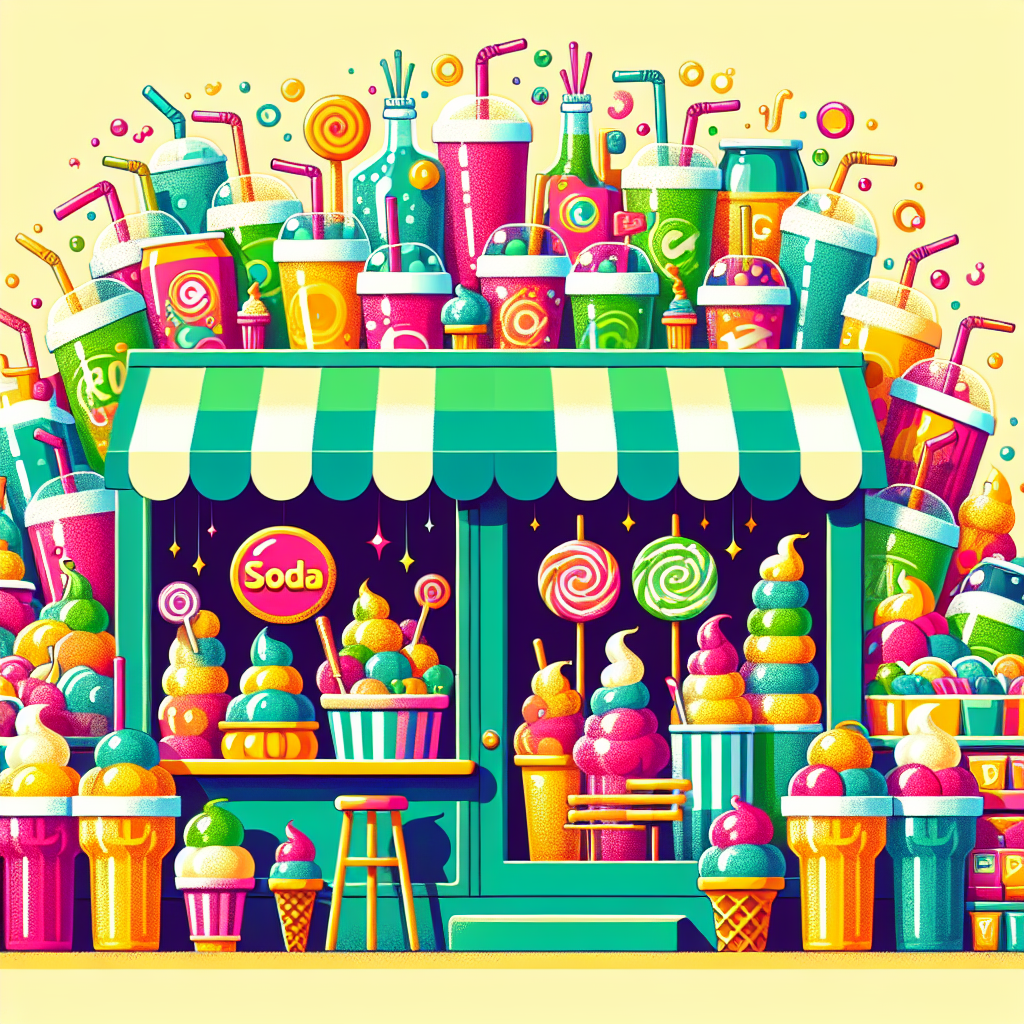 Bubbly Soda Shop Paint By Numbers
