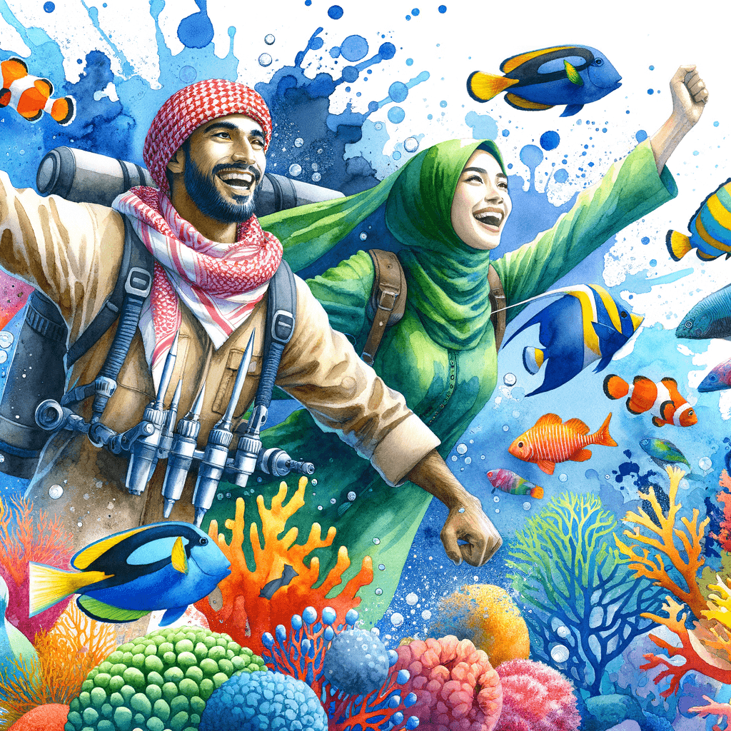 Happy Ocean Explorers Paint By Numbers Art
