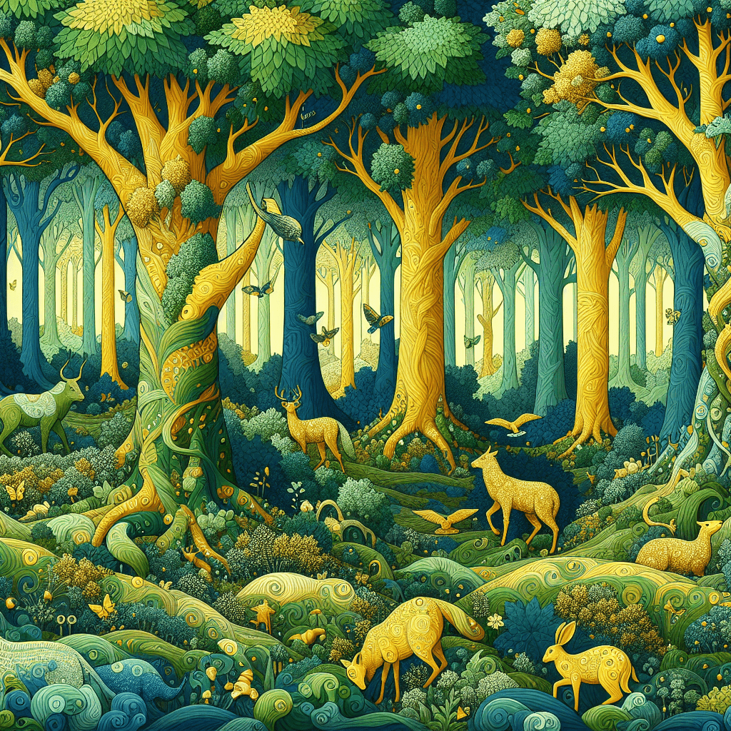 Whimsical Forest Puzzle Numbered Painting Kits