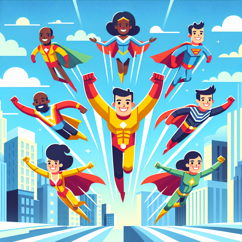 Silly Superheroes Unite Paint By Color