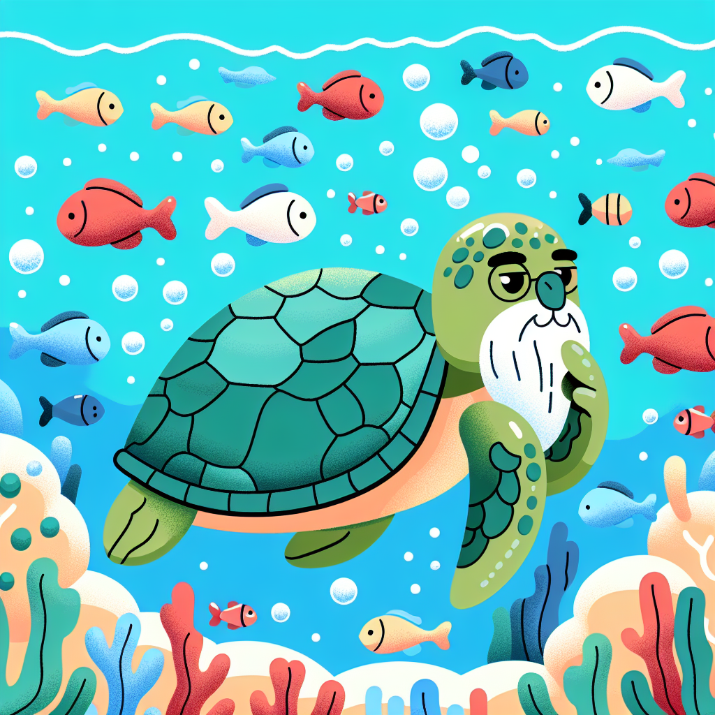 Wise Turtle's Coral Reef Numbered Painting Kits