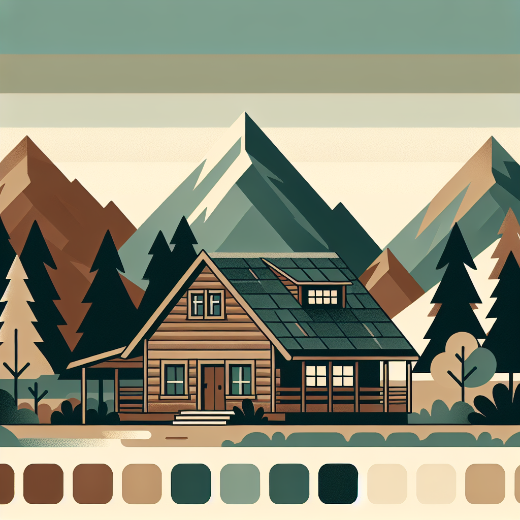 Mountain Cabin Retreat Number Painting