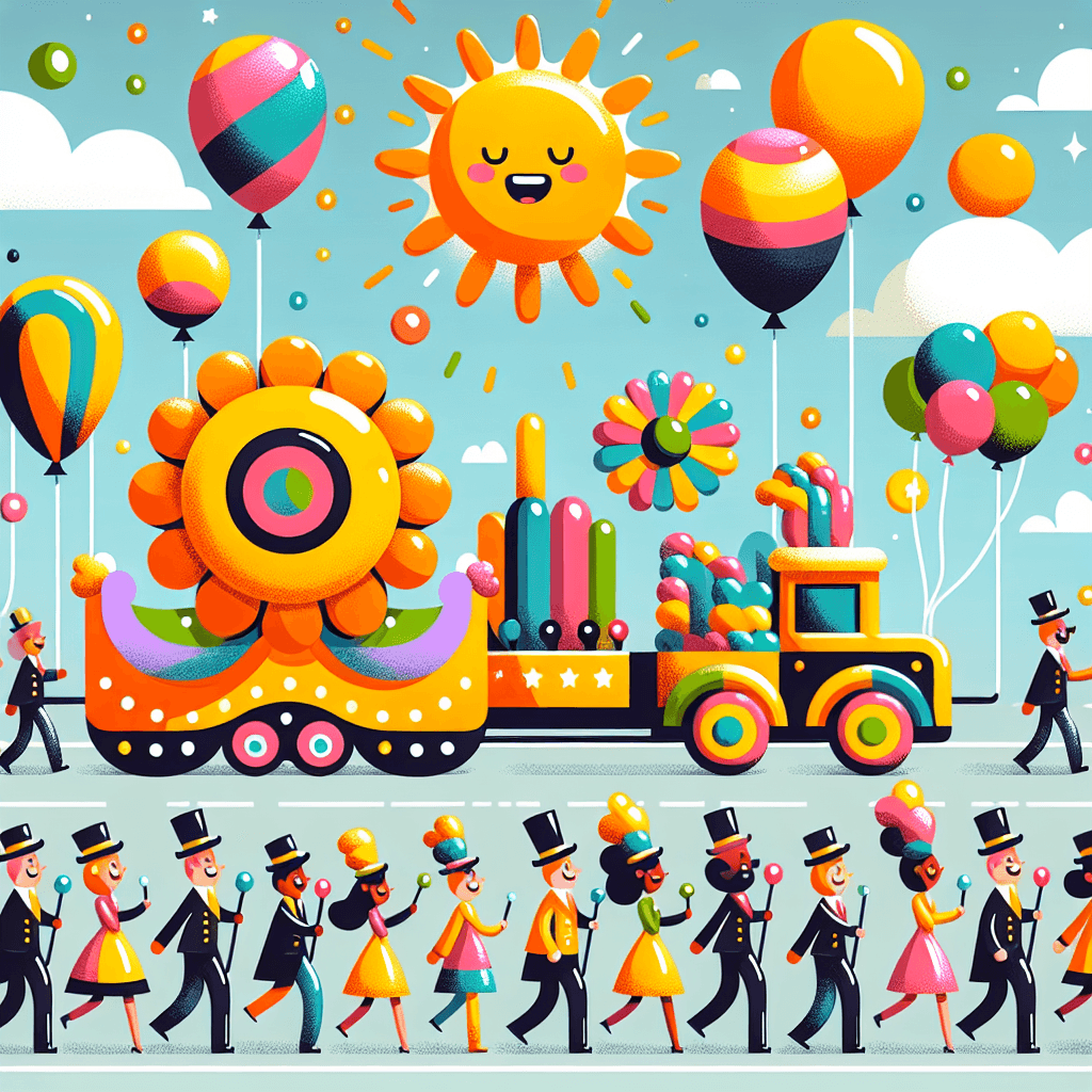 Joyful Festival Parade DIY Paint By Numbers