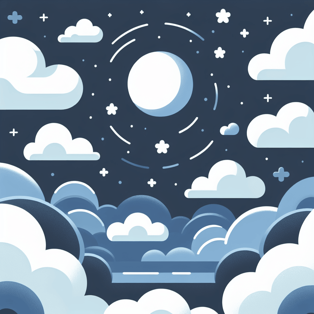 Sweet Dreaming Clouds Numbered Painting Kits