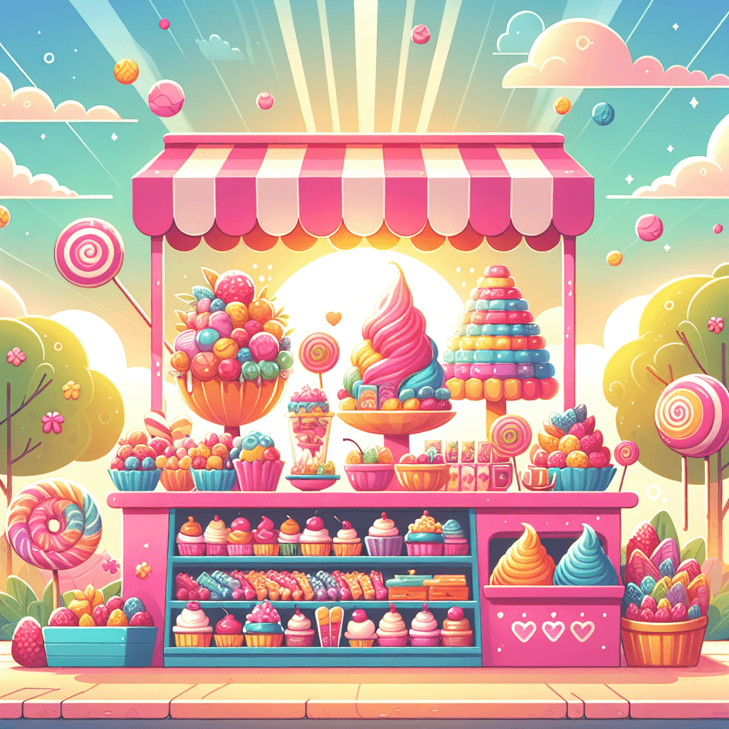 Sweet Treats Stand Paint By Numbers