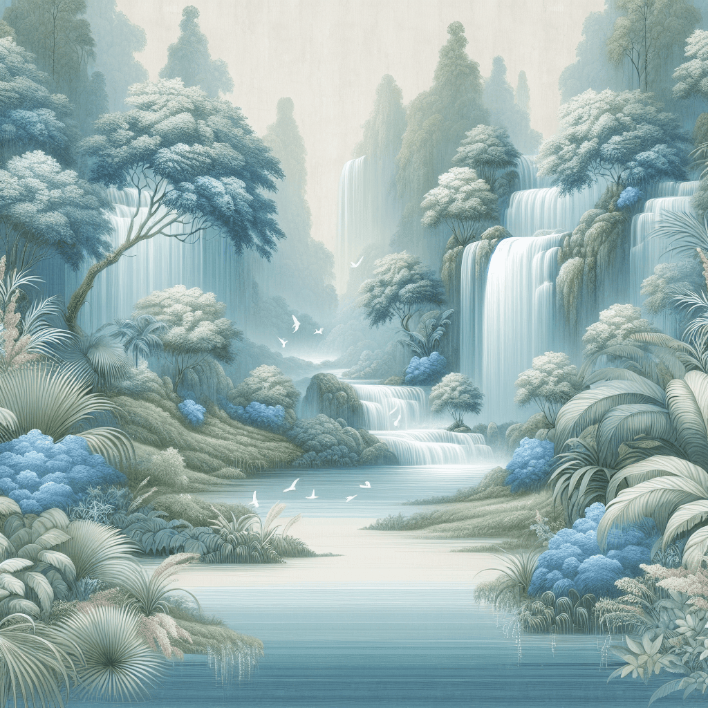 Timeless Waterfall Serenity Paint By Numbers Art