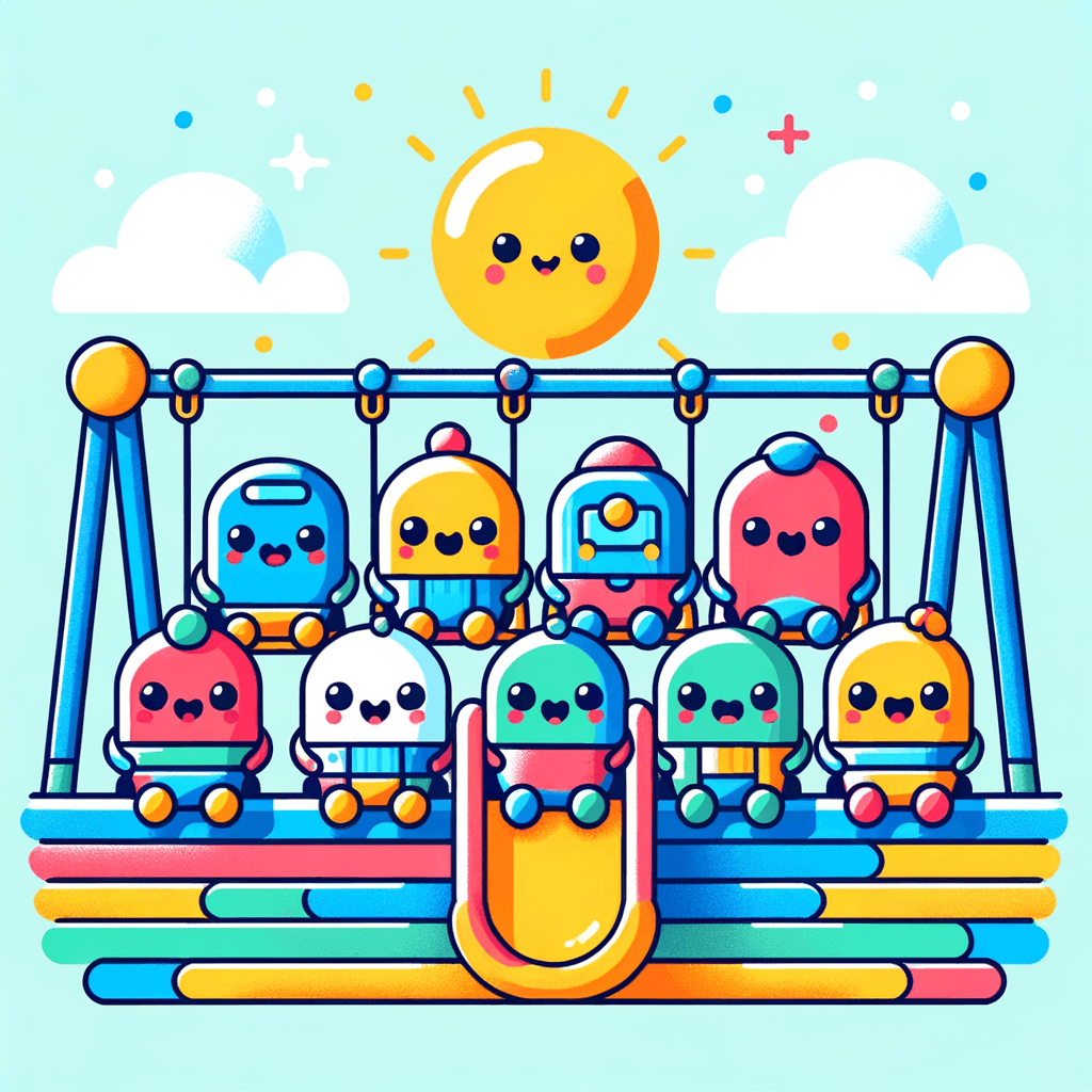 Friendly Robot Playground Painting By Numbers Kit