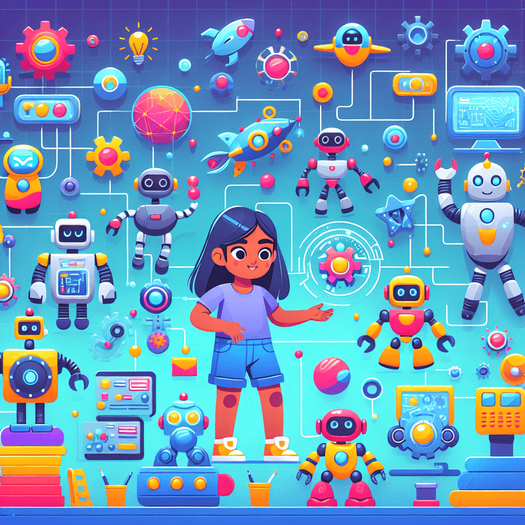 Robot World Exploration Paint By Color