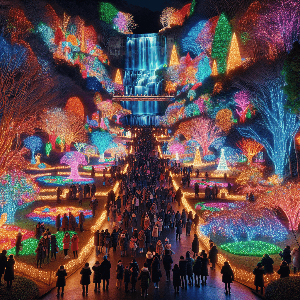 Winter Festival Of Lights - Niagara Falls Number Painting