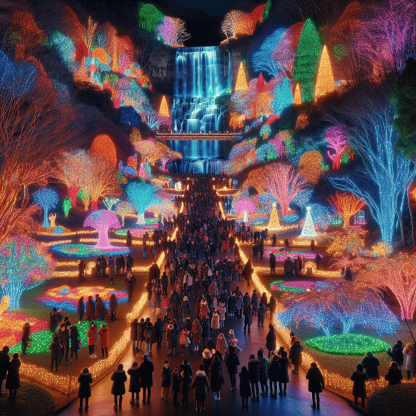 Winter Festival Of Lights - Niagara Falls Number Painting