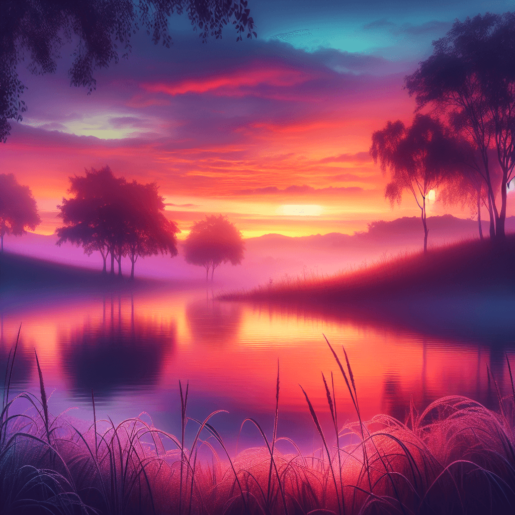 Aurora's Magical Dawn Paint By Numbers Art