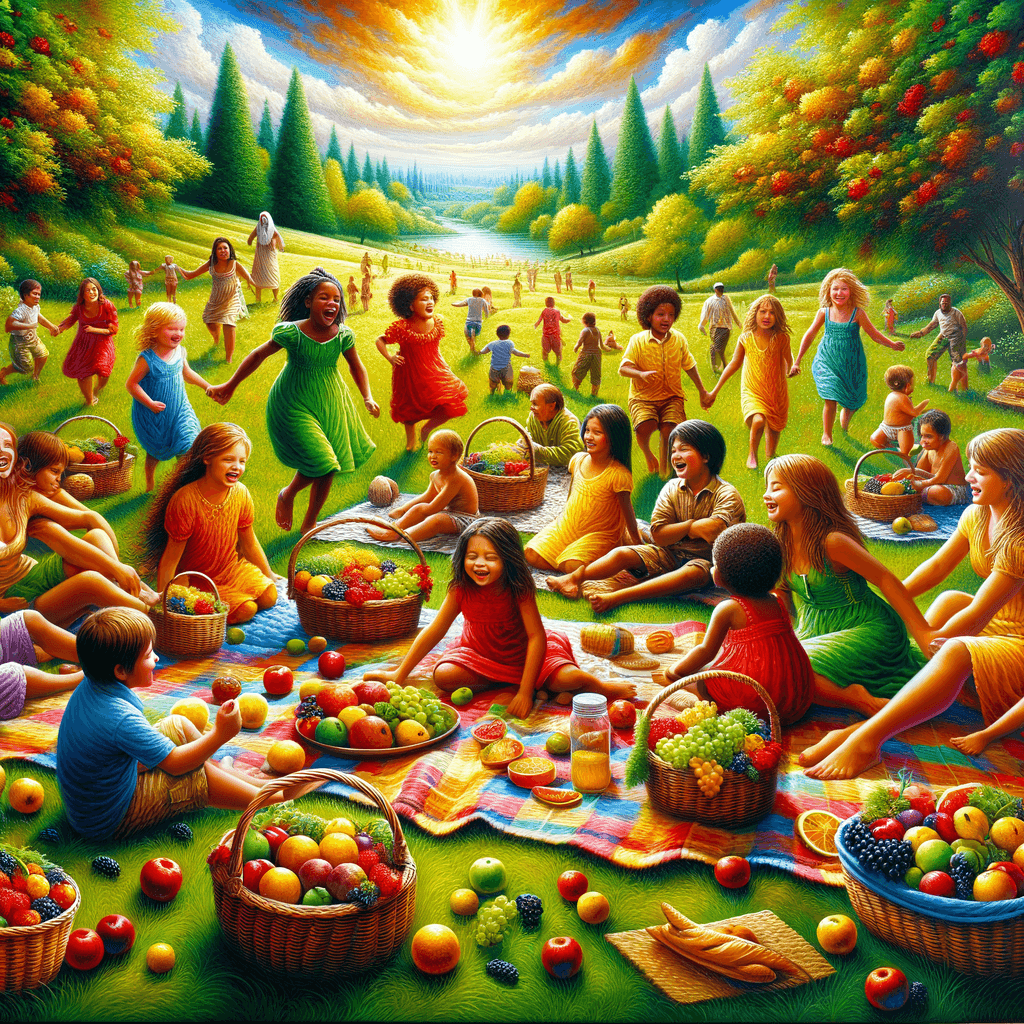 Summer Picnic Delight Painting Number Kit