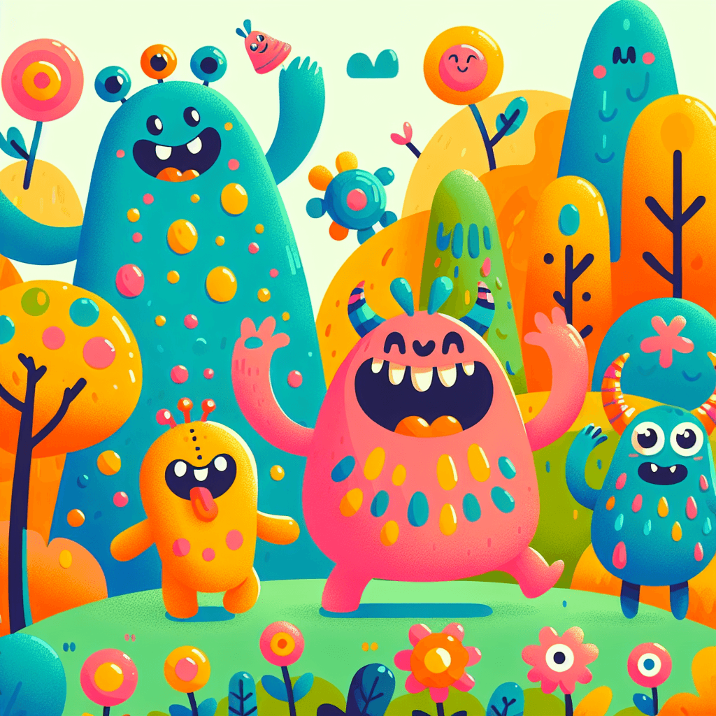 Playful Monsters DIY Paint By Numbers