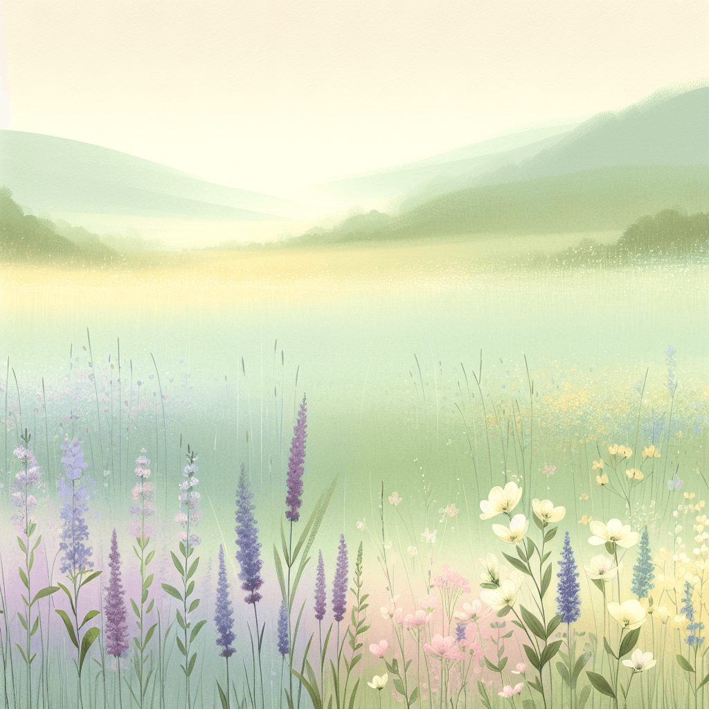 Wildflower Meadow Tranquility Paint By Numbers