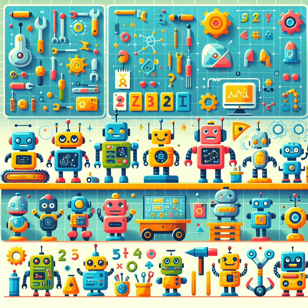 Robot Inventor's World Paint By Numbers Art