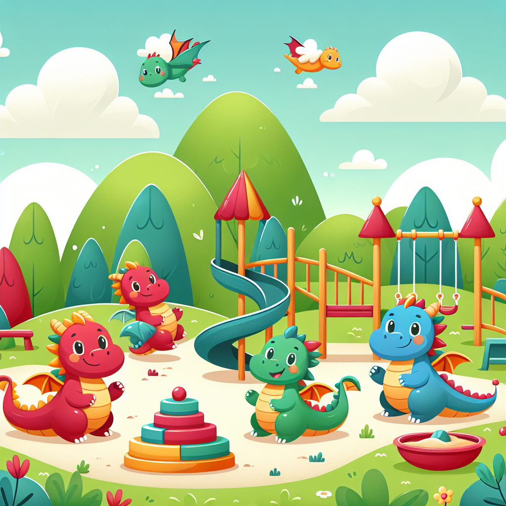 Happy Dragon Playground Paint By Numbers Kits