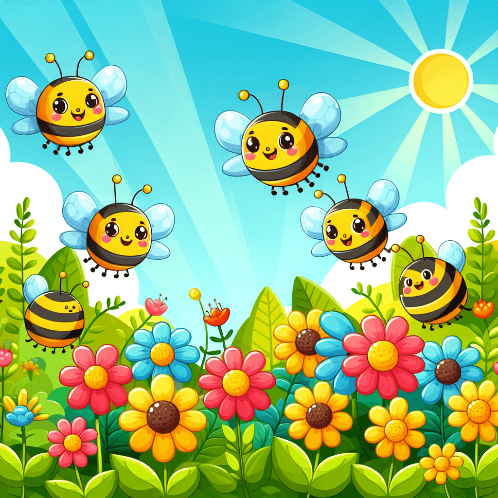 Bouncing Bumblebees Painting Number Kit