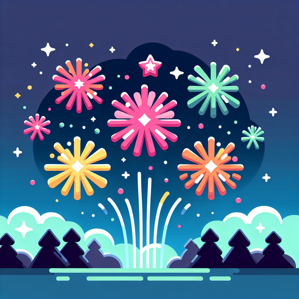 Fanciful Fireworks Fiesta Paint By Color