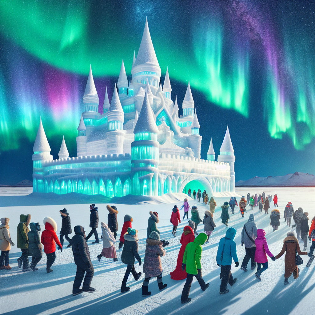 Snowking Winter Festival - Canada Painting By Numbers Kit