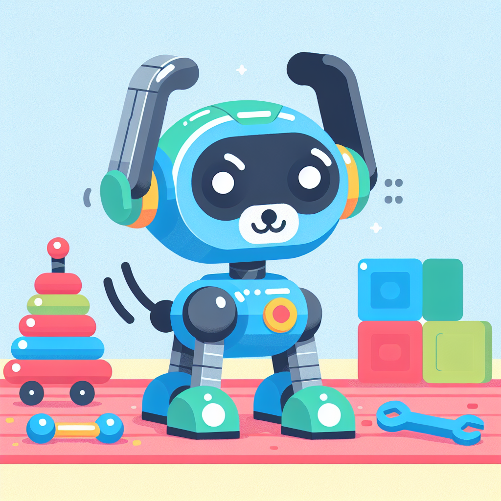 Cheerful Robot Pet Paint By Color
