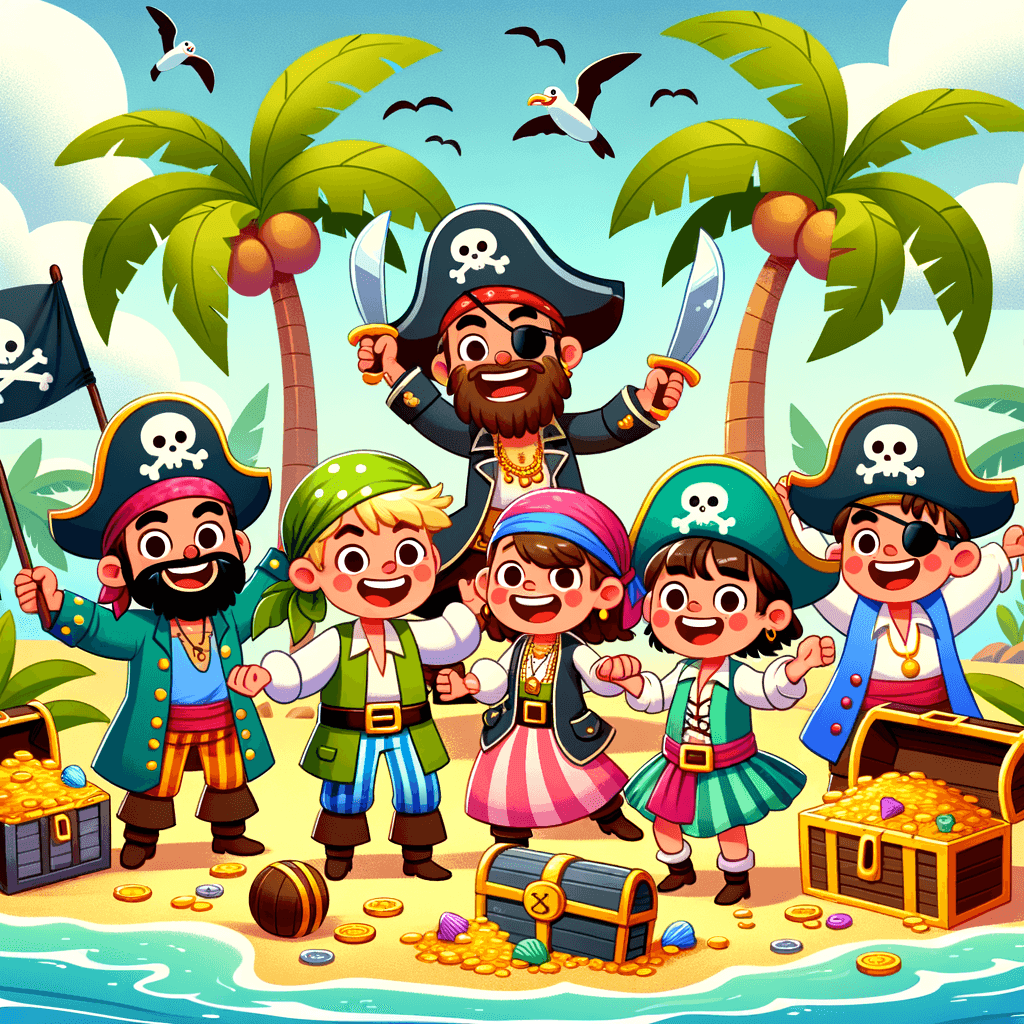 Pirate's Treasure Hunt Painting By Numbers Kit